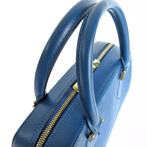 Auth LOUIS VUITTON Epi Sablon Handbag Toledo Blue Epi Leather - Picture 5 of 12